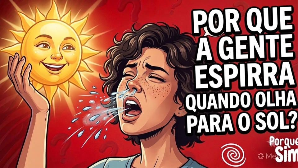 Por que a gente espirra quando olha para o sol?